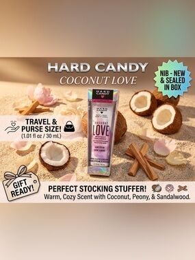 Hard Candy "Coconut Love" Mini Hand Cream - Travel Size - NIB